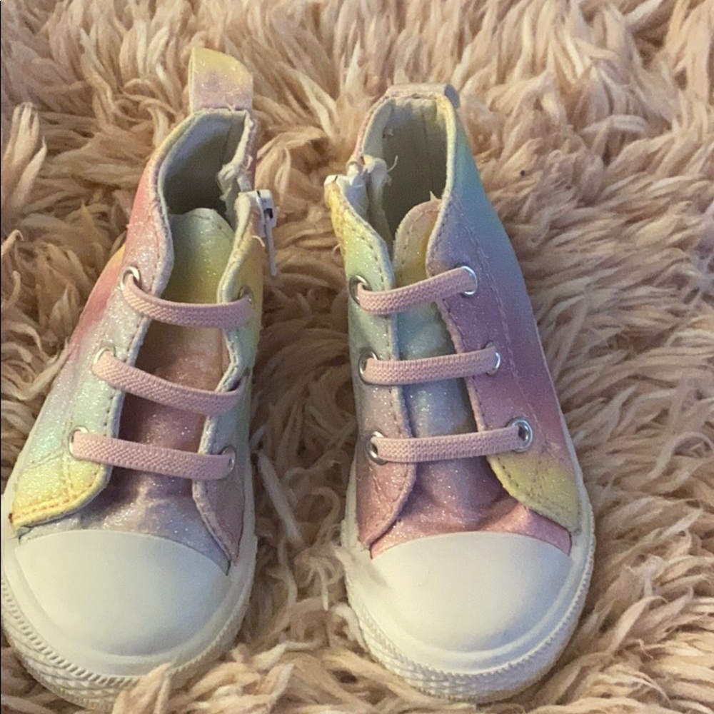 Capellini Rainbow Glitter shoes